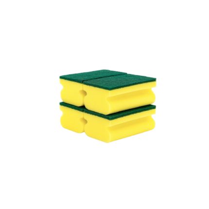 Éponge avec abrasif et poignée de protection des ongles – 7,5 × 10 × 5 cm